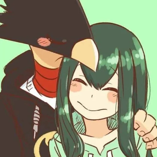 chat with ai character: 💚🖤TsuyuxFumikage🖤💚