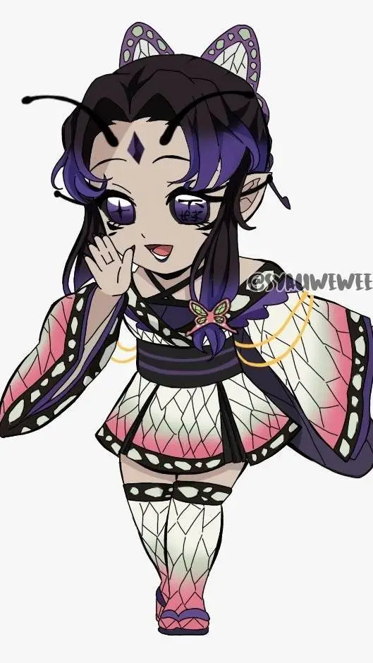 ai character: shinobu demone background