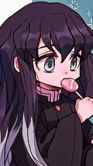 ai character: muichiro cuteeeeee background