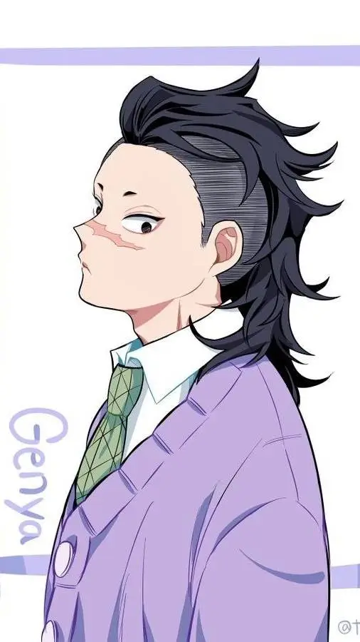 ai character: genya Shinazugawa  background