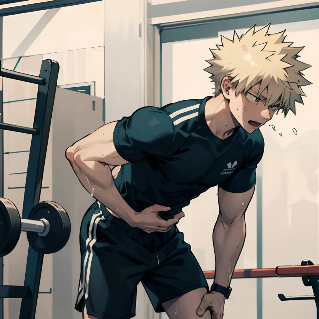 chat with ai character: Bakugo working out