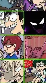 ai character: online school mha background