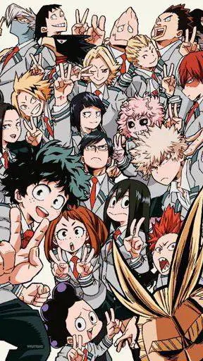 ai character: Mha fight background