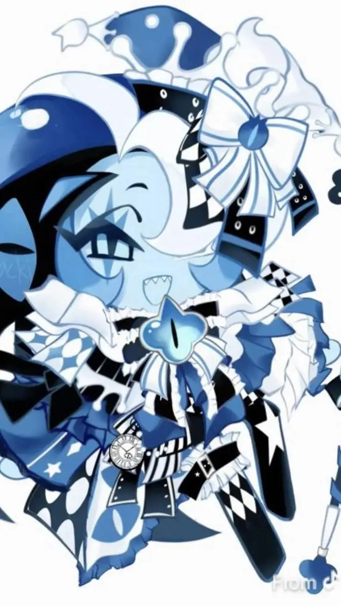 ai character: shadow milk cookie background