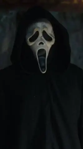 ai character: Ghostface  background