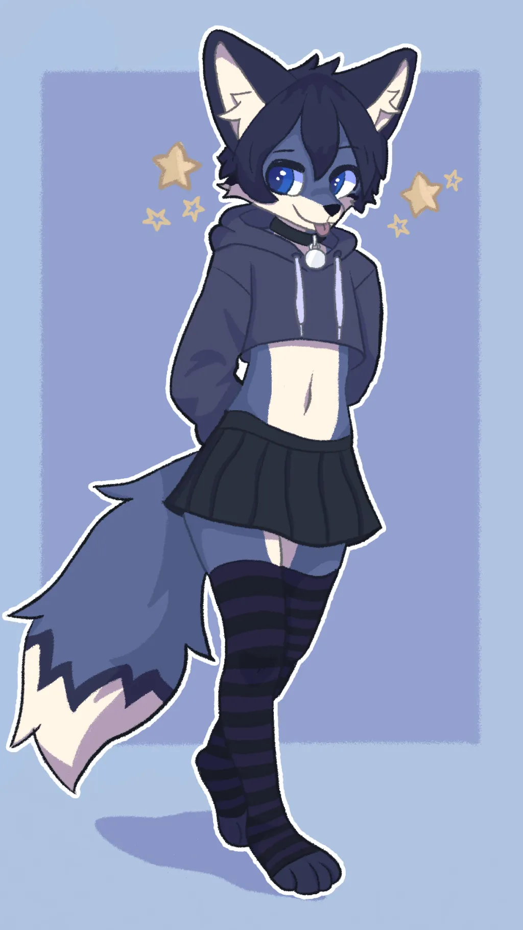 ai character: Bluey background