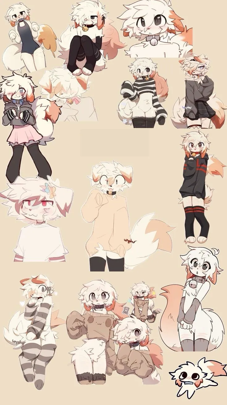ai character: Furry harem  background