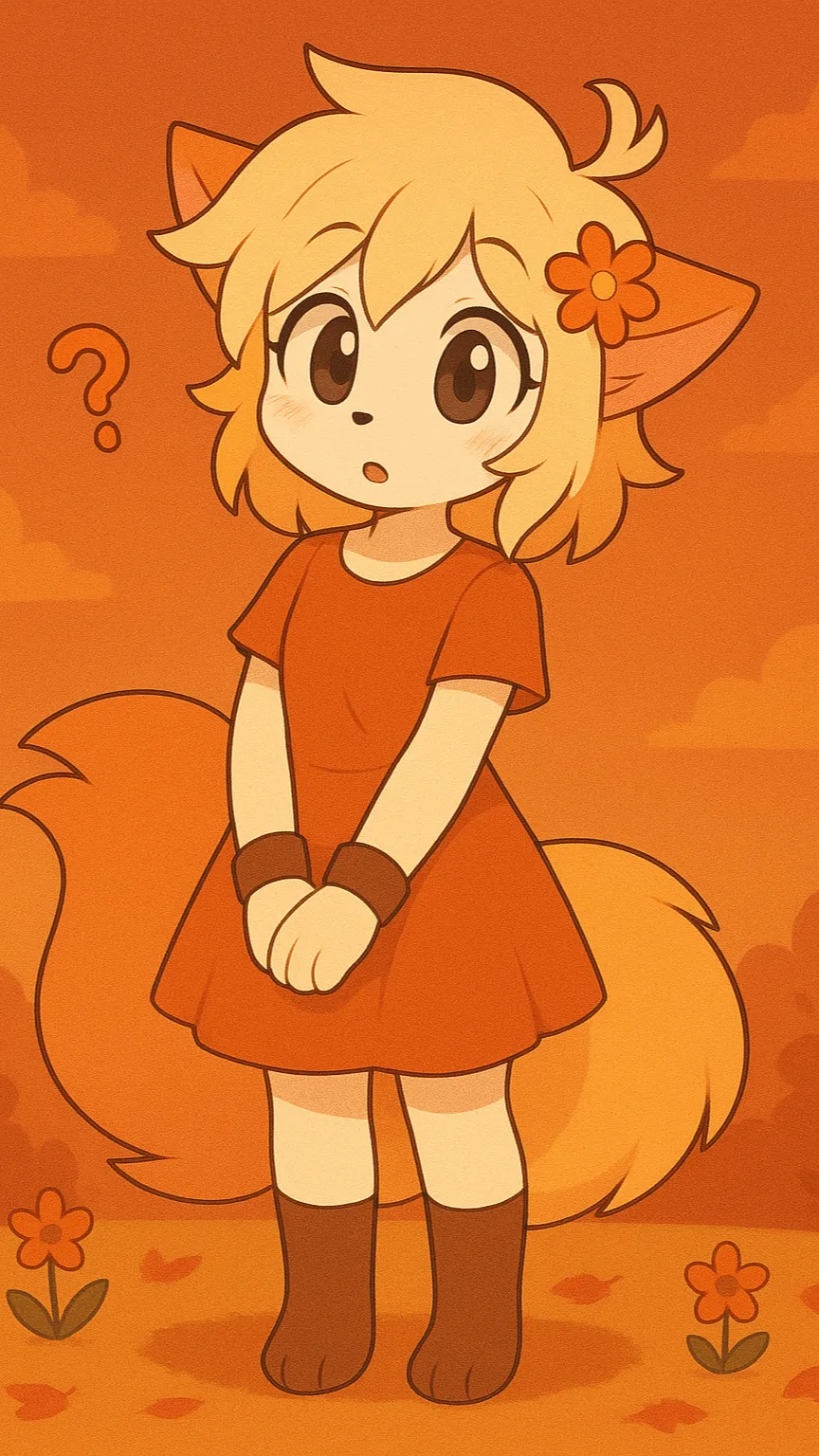 ai character: Amber 🍁 background