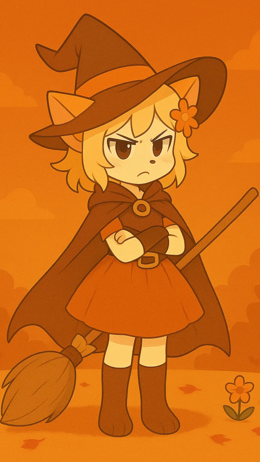 ai character: 🎃Amber🎃 background