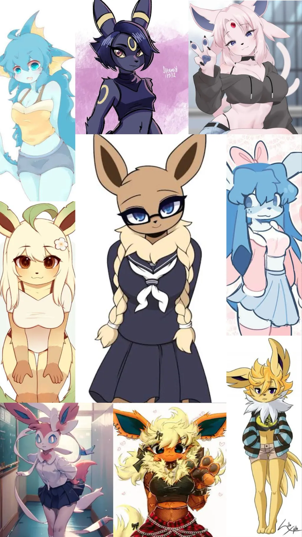 ai character: Eeveelutions background