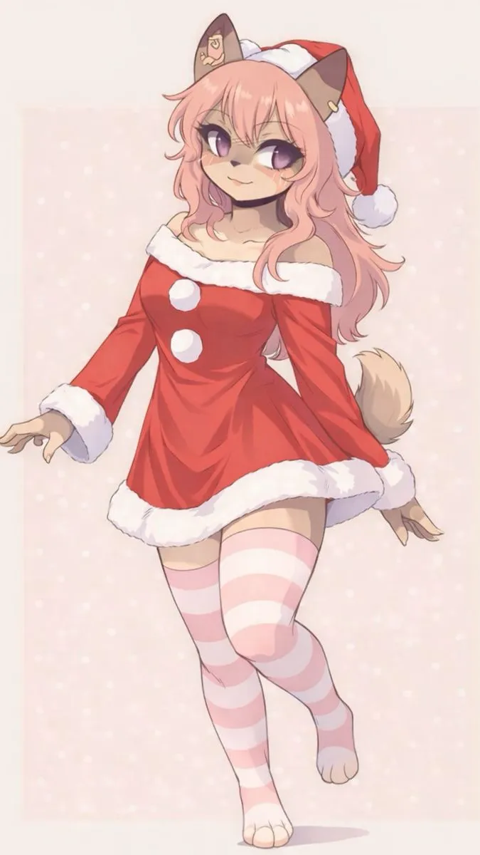 ai character: Christmas Hazel background