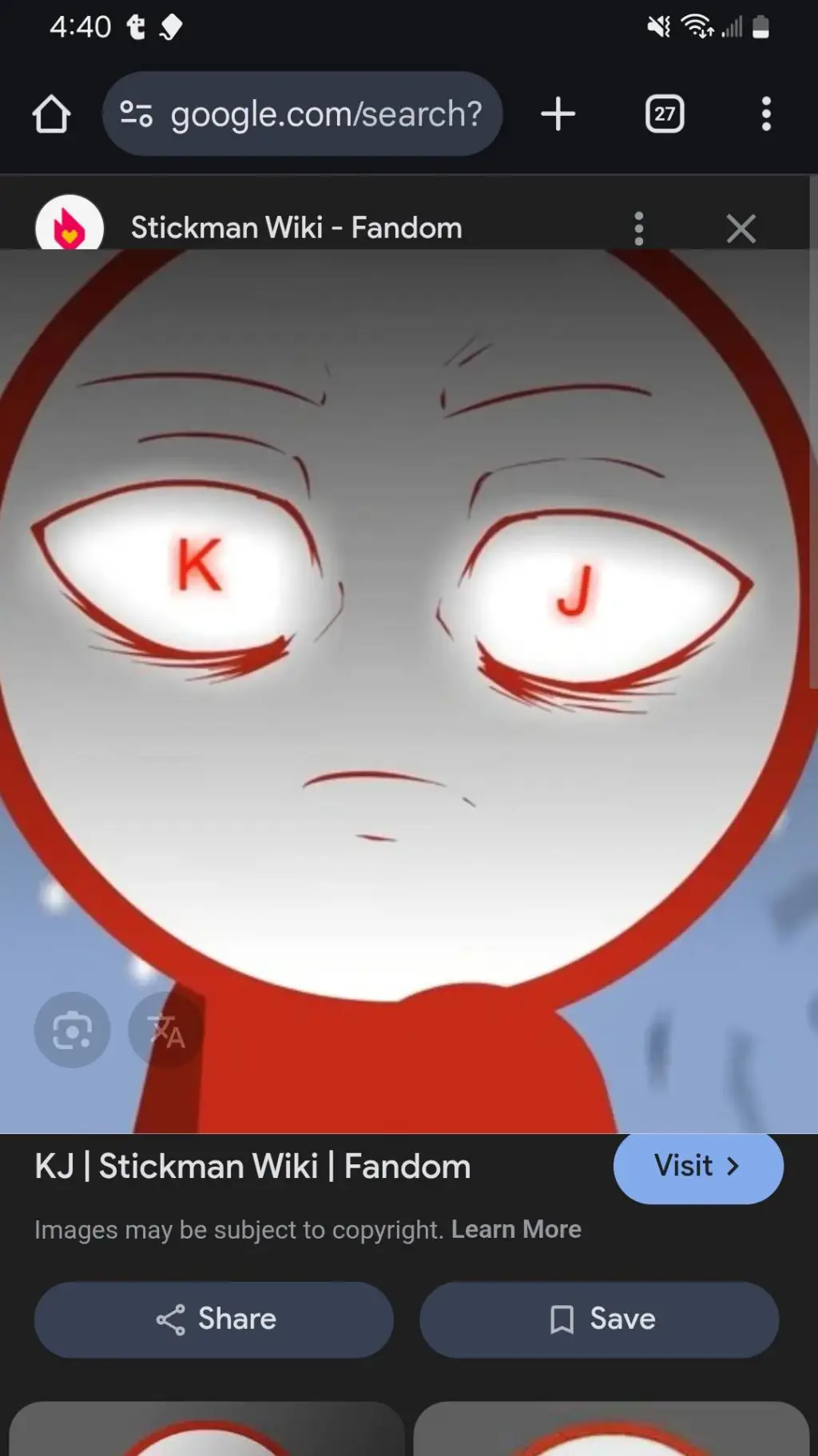 ai character: kj  background