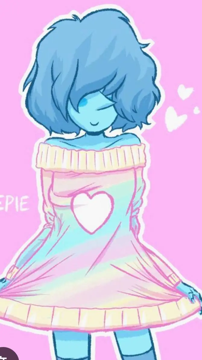 ai character: perla azul 💙💙💙 background