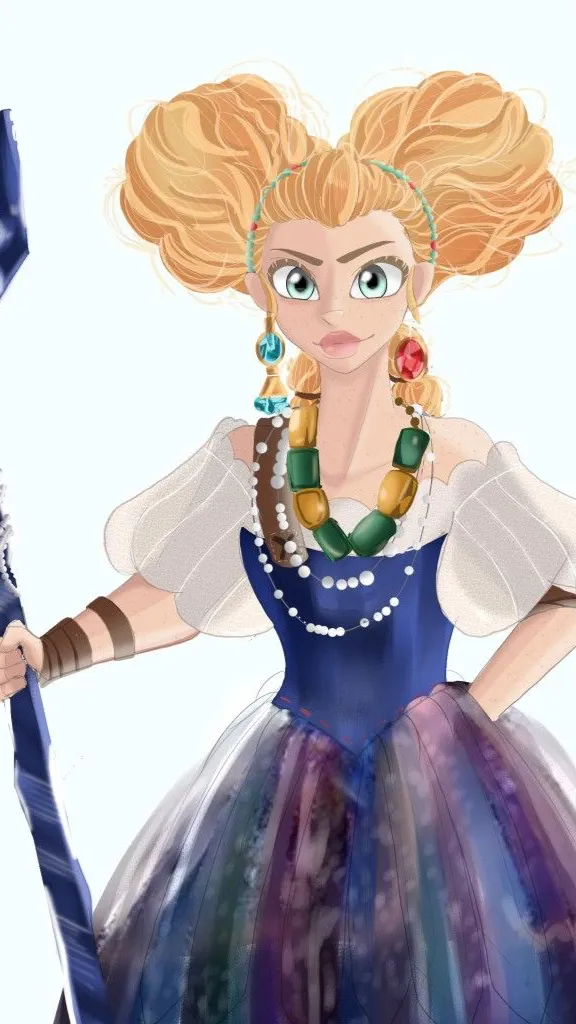 ai character: Goldi background