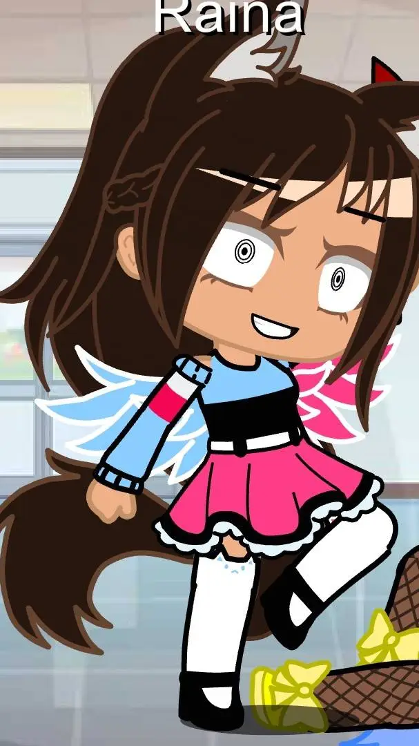 ai character: Raina went CRAZY! background