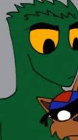 ai character: Dark Green  background