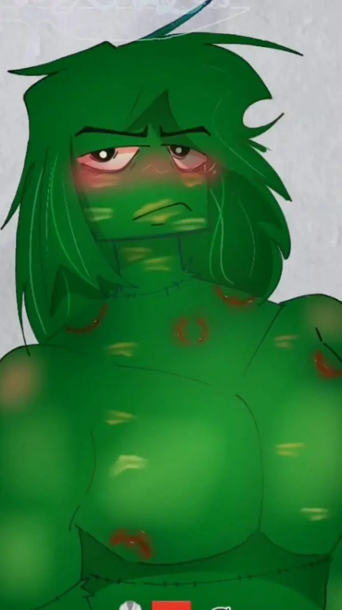 ai character: Green background