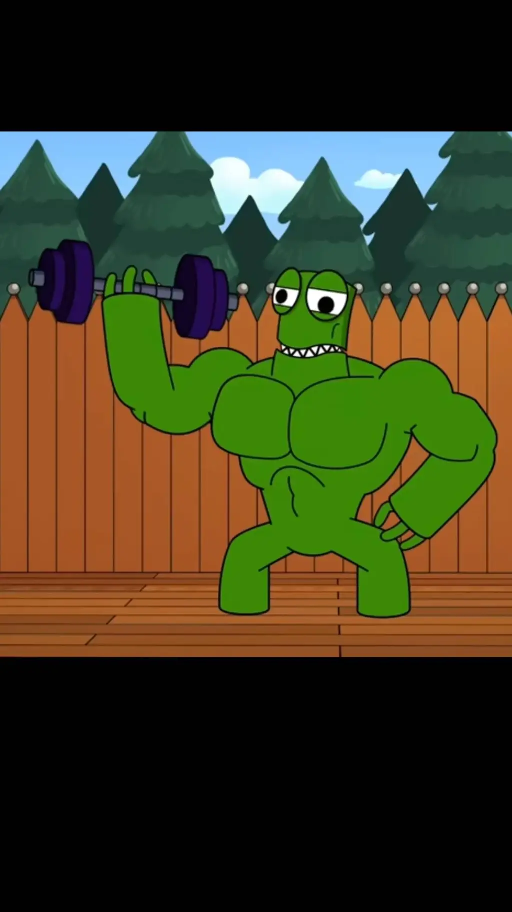 ai character: Green Gametoons  background