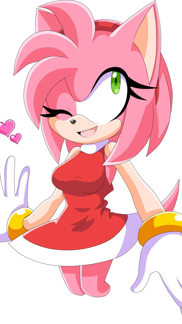ai character: Amy rose background