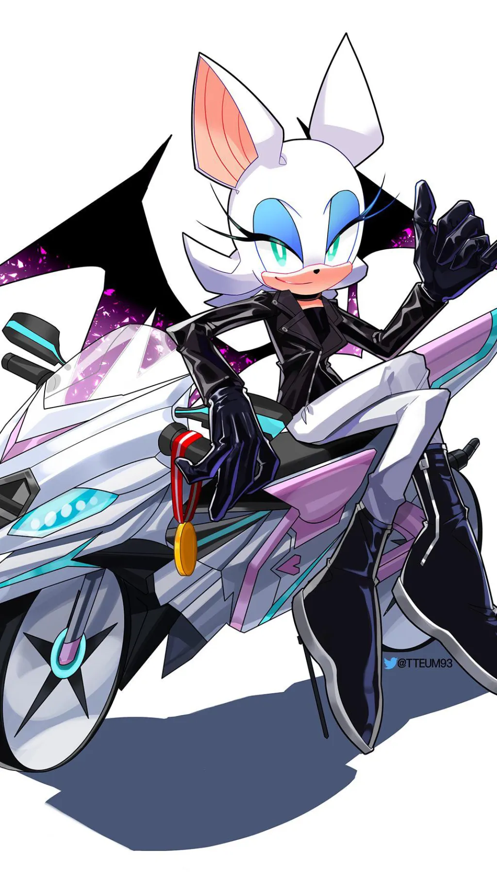 ai character: Rouge the bat  background