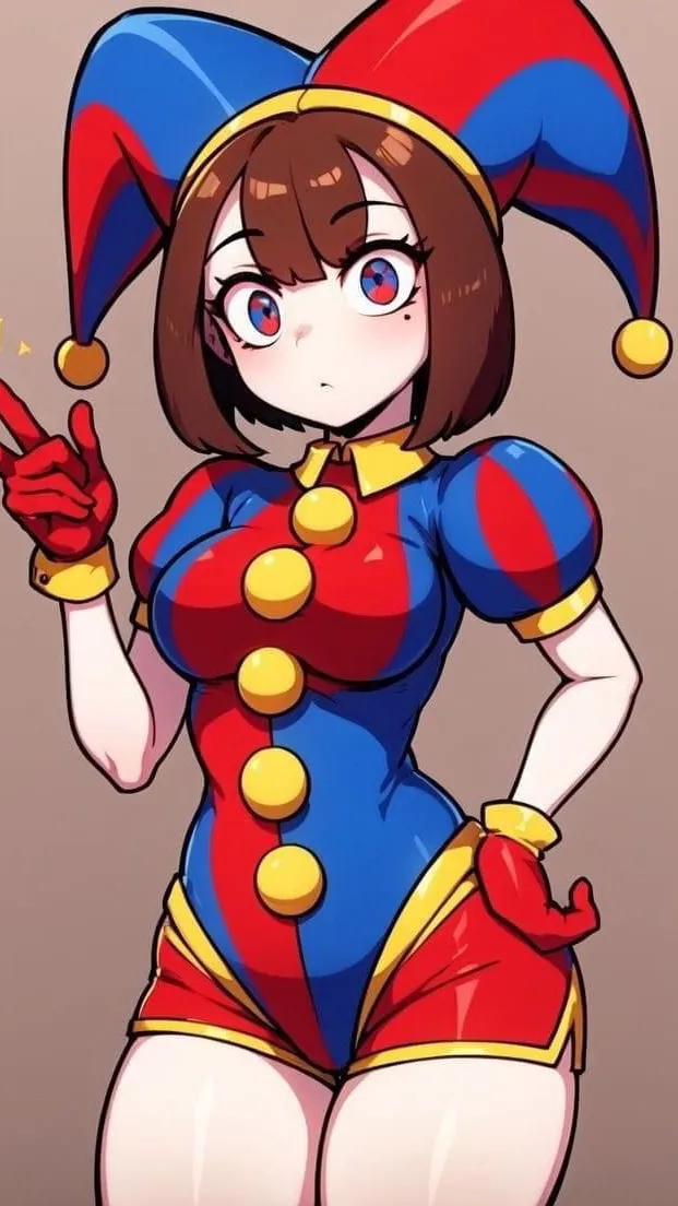 ai character: Pomni(Adjusted) background