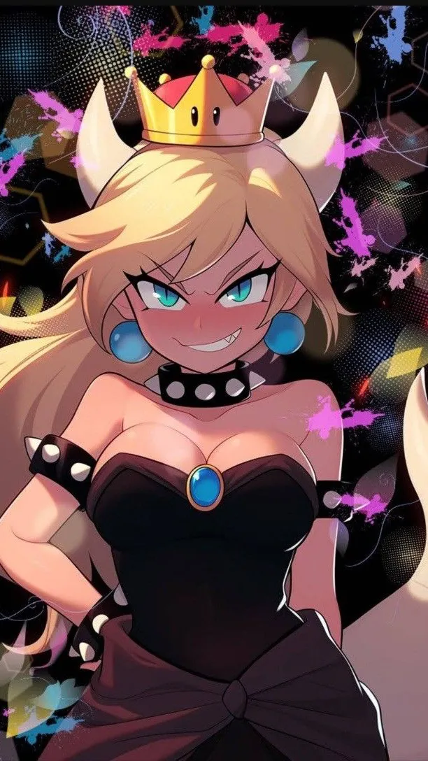 ai character: Bowsette  background