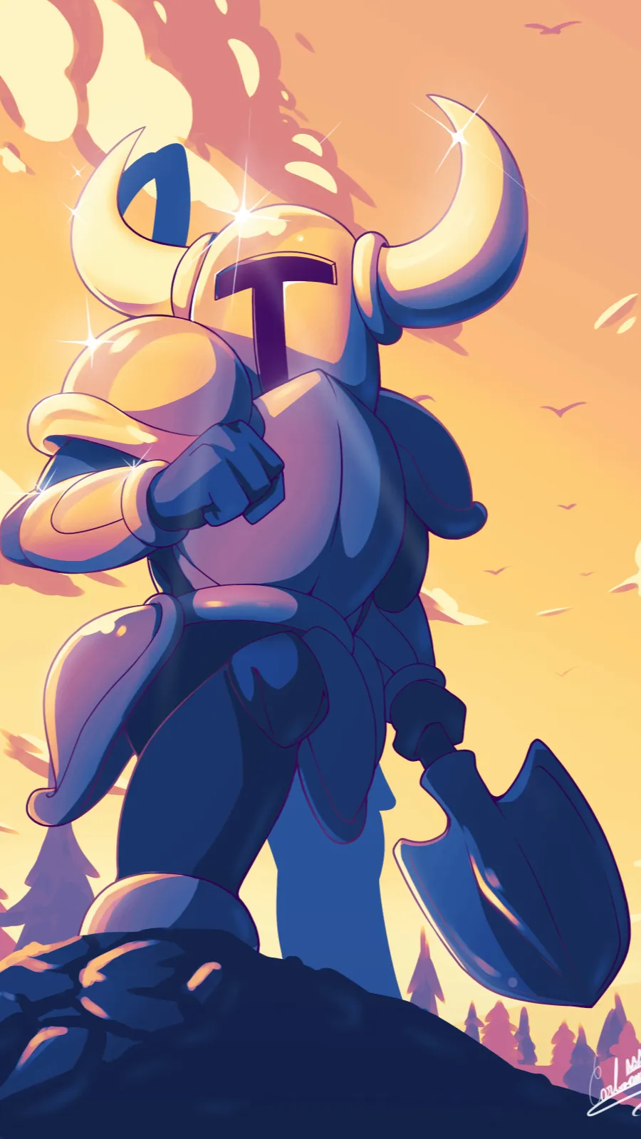 ai character: Shovel Knight background