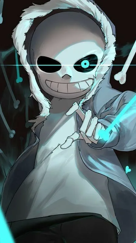 ai character: Sans the skeleton background