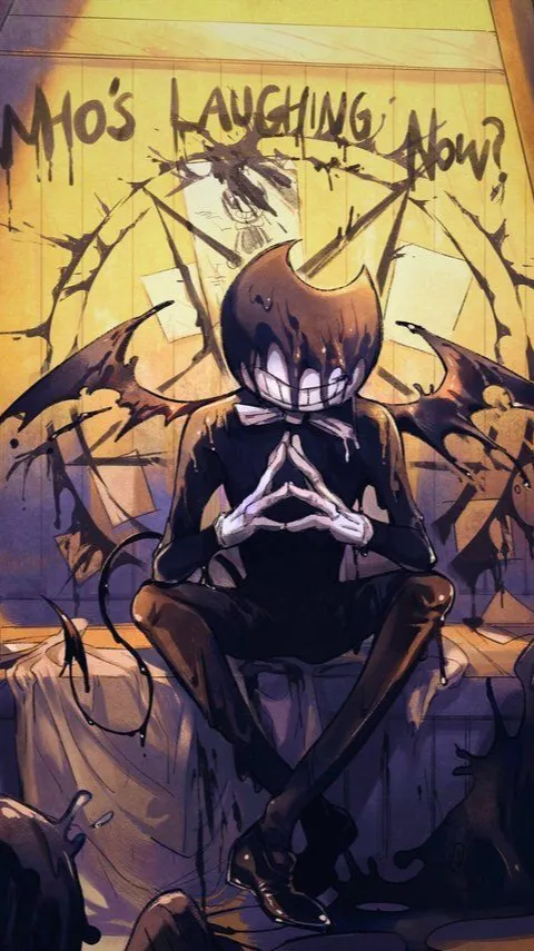 ai character: The ink demon background