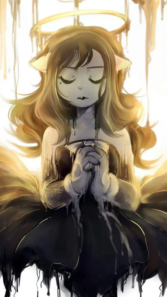 ai character: Alice angel  background