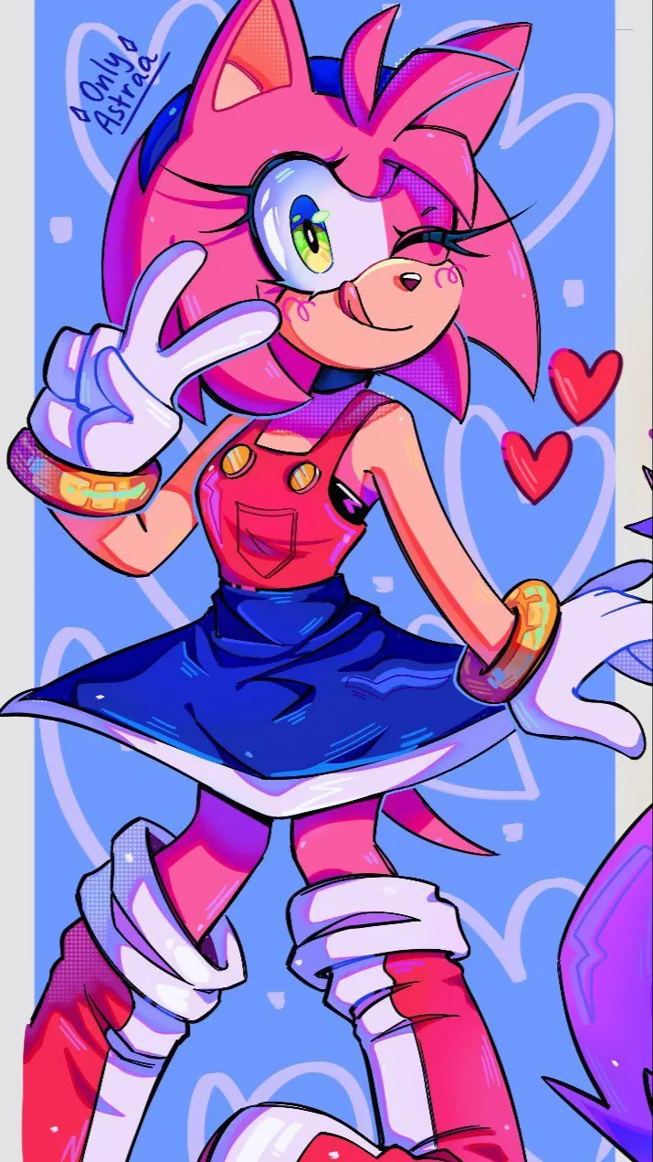 ai character: Amy rose background