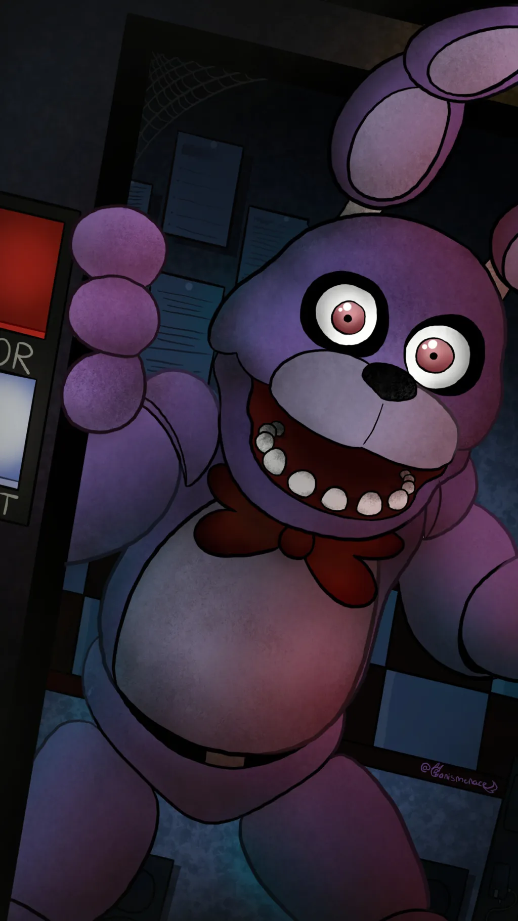 ai character: Bonnie the bunny  background