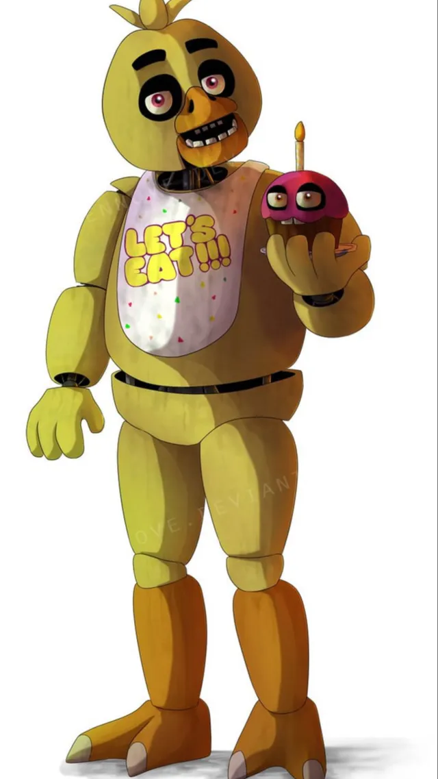 ai character: Chica the chicken  background