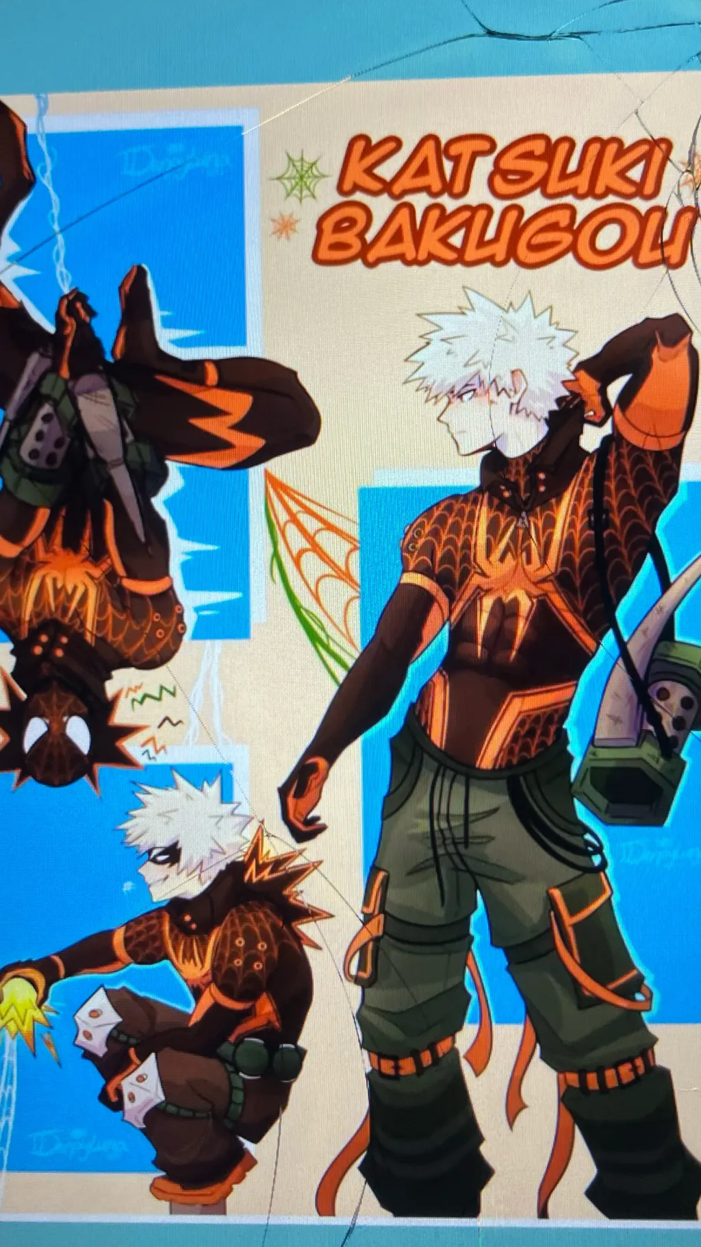ai character: Bakugo sad move background