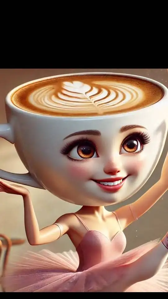 ai character: Ballerina cappucci background