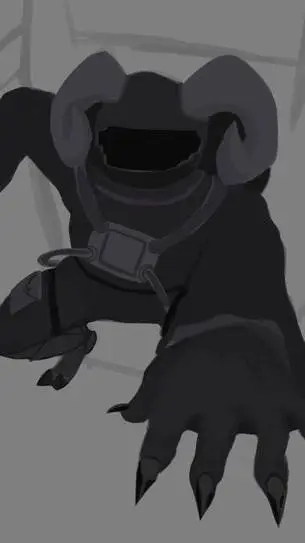 ai character: Negro x blanco  background