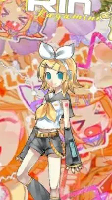 ai character: kagamine rin  background