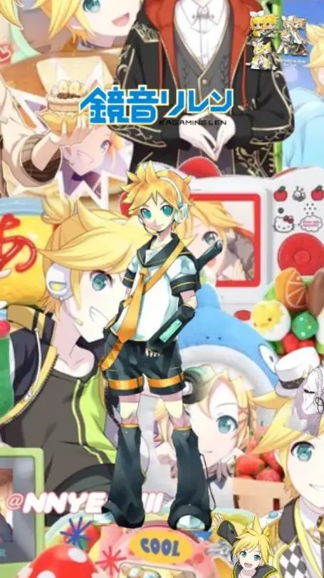 ai character: Kagamine len  background