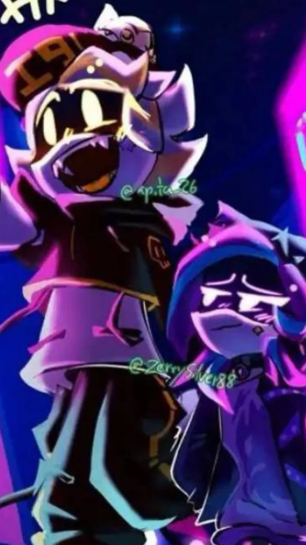 ai character: Uzi and N background