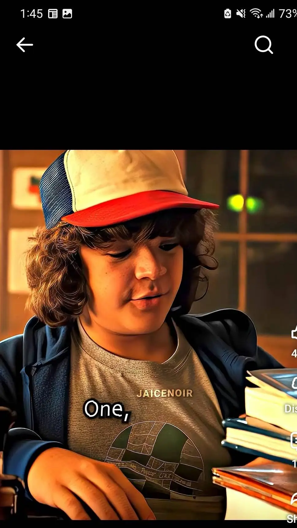 ai character: dustin background