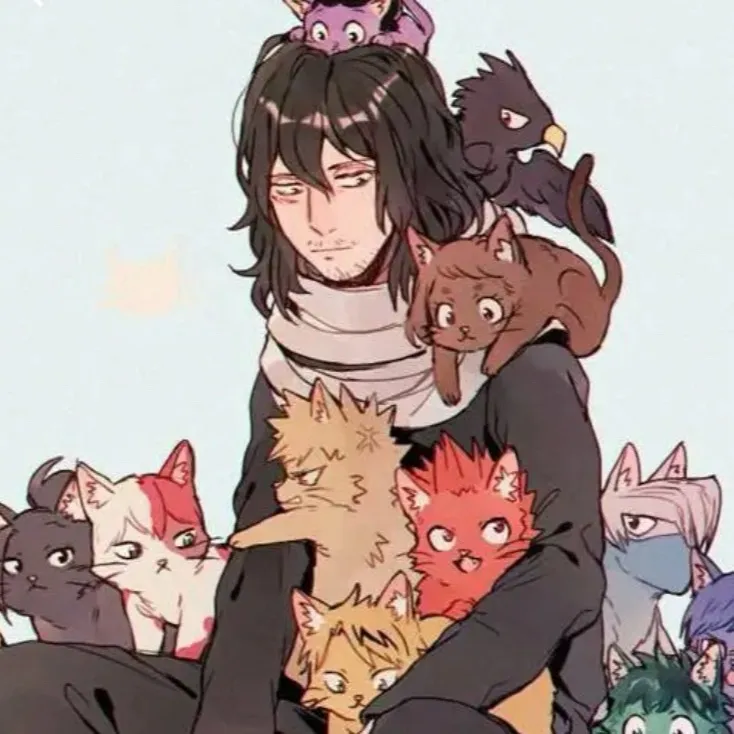 chat with ai character: Aizawa got cats