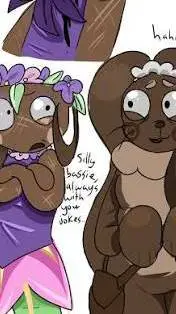 ai character: basie eat choclate background