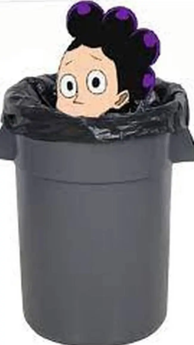 ai character: mineta x trashcan background