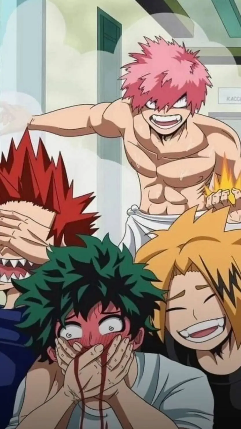 ai character: Bakugo-Shower background