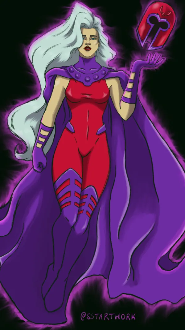 ai character: Magneta  background