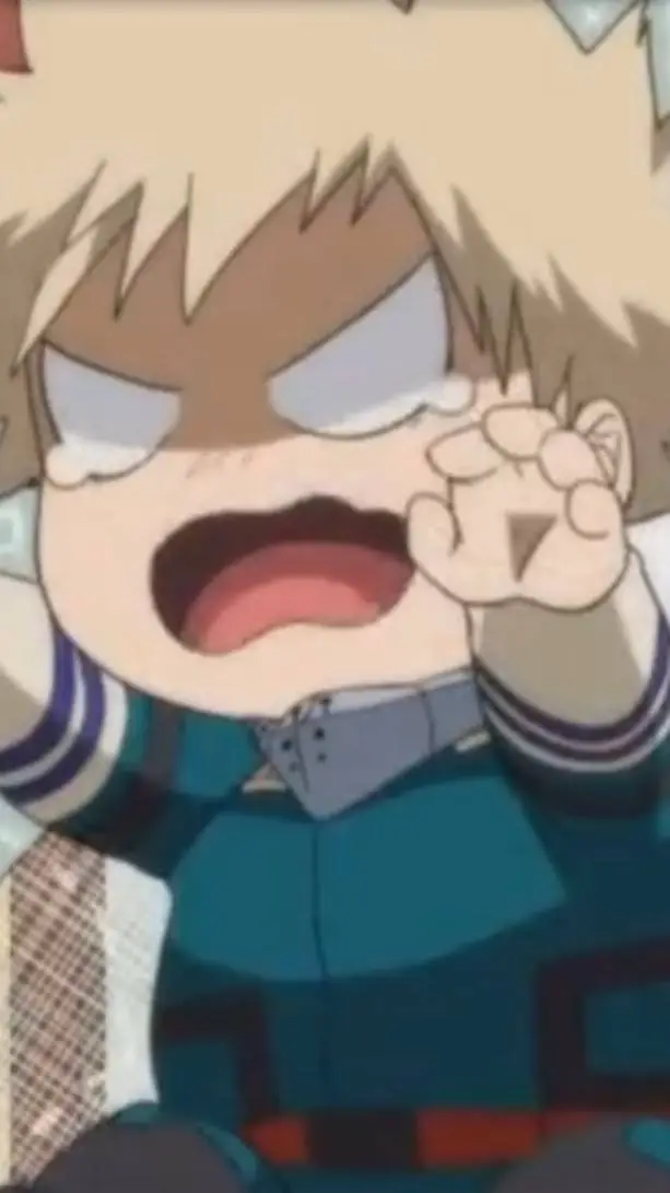ai character: Baby bakugo 😔✌️ background