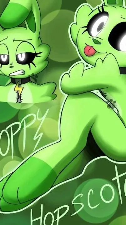 ai character: hoppy hopscotch  background
