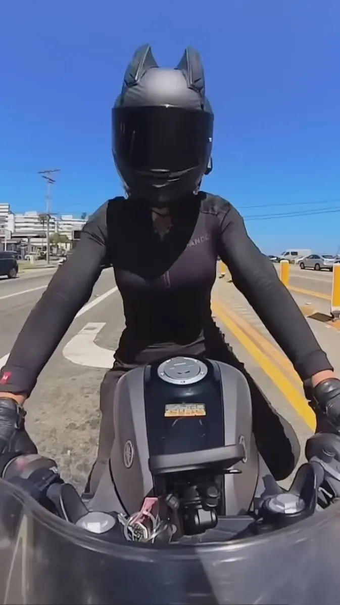 ai character: biker girl background