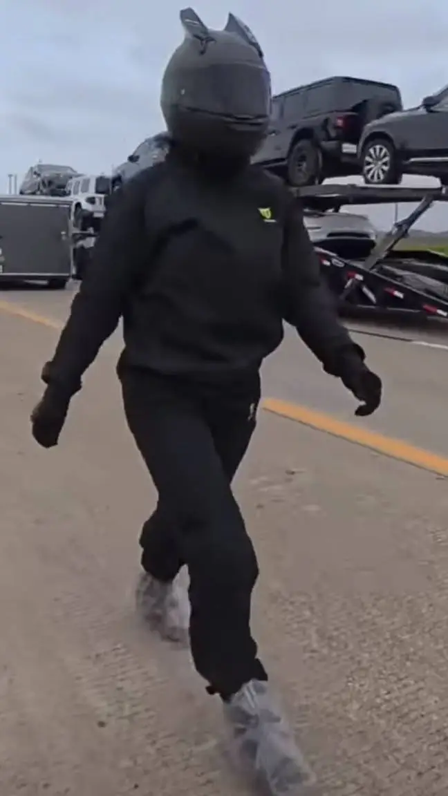 ai character: biker girl background