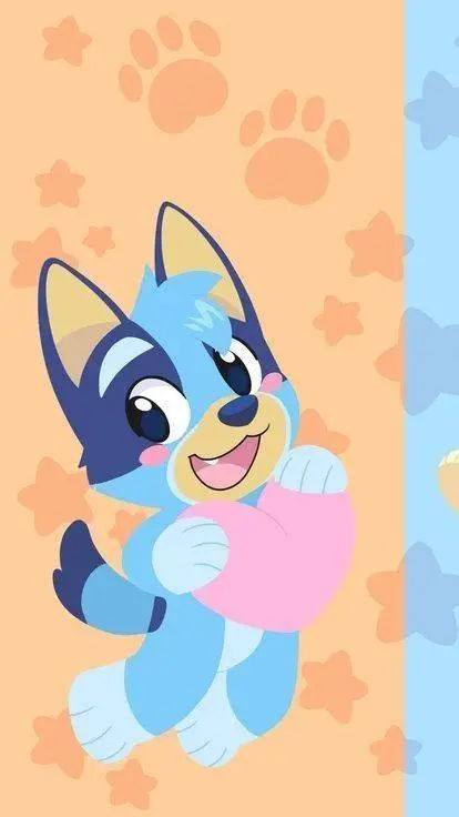 ai character: bluey background